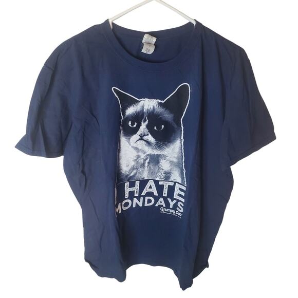 Gildan Other - Grumpy Cat Gildan Dark Blue Graphic Tee, XL